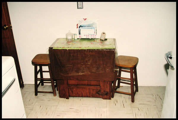 Small fold-out table Small fold-out table